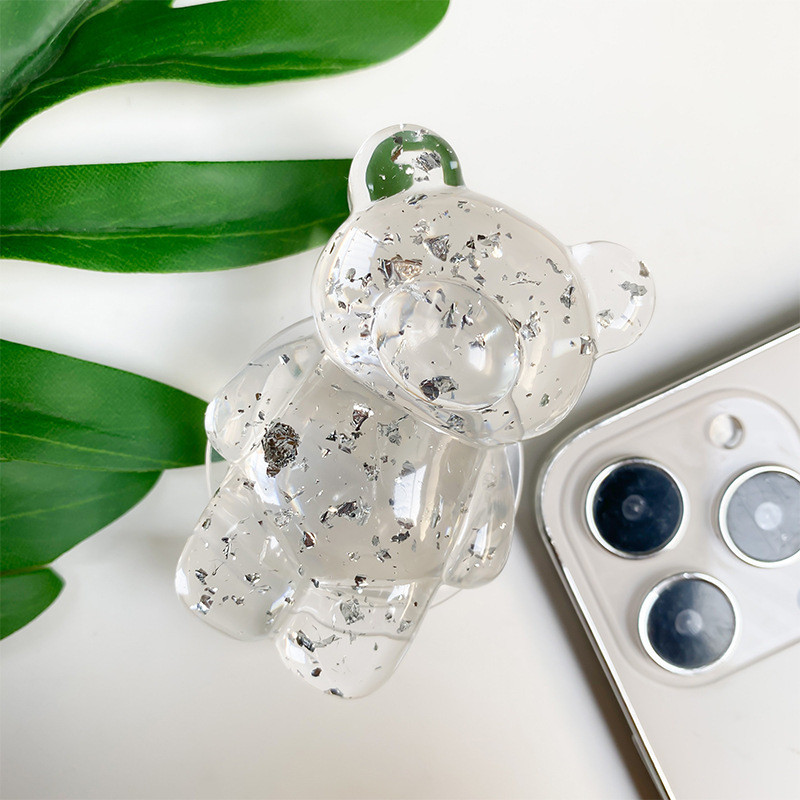 Фото Держатель для телефона Popsocket Big Bear Shimmer (Clear) на vchehle.ua