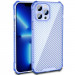 Чохол TPU Ease Carbon color series на Apple iPhone 12 Pro Max (6.7") (Синій / Прозорий)