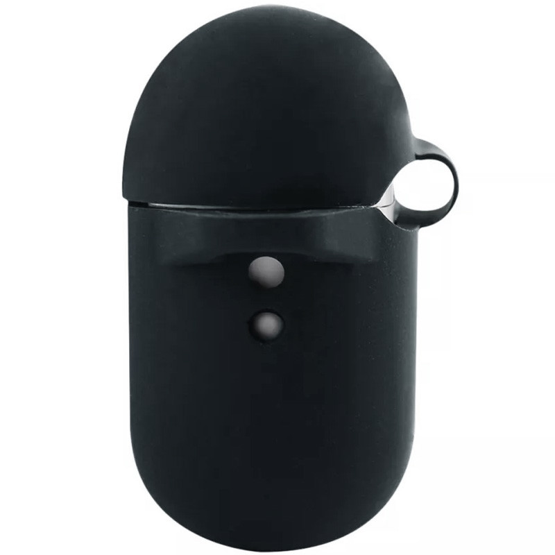 Силиконовый футляр New с карабином для наушников Airpods Pro 2 / Pro (Черный / Black) в магазине vchehle.ua