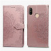 Шкіряний чохол-книжка Art Case з візитницею на Xiaomi Redmi Note 6 Pro (Рожевий) в магазині vchehle.ua