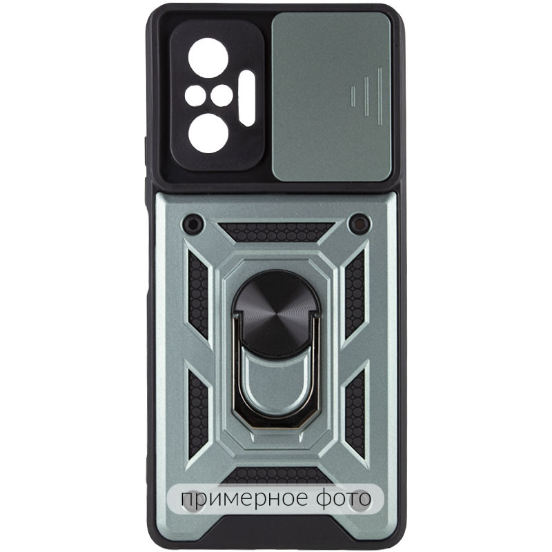 Фото Ударопрочный чехол Camshield Serge Ring для Xiaomi Redmi A5 / Poco C71 (Зеленый) на vchehle.ua