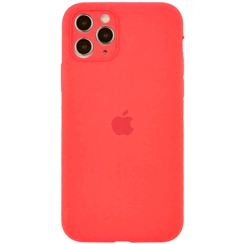 Чохол Silicone Case Full Camera Protective (AA) на Apple iPhone 11 Pro Max (6.5") (Помаранчевий / Pink citrus)