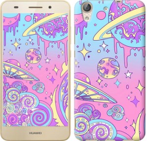 Чехол Розовая галактика для Huawei Y6 II