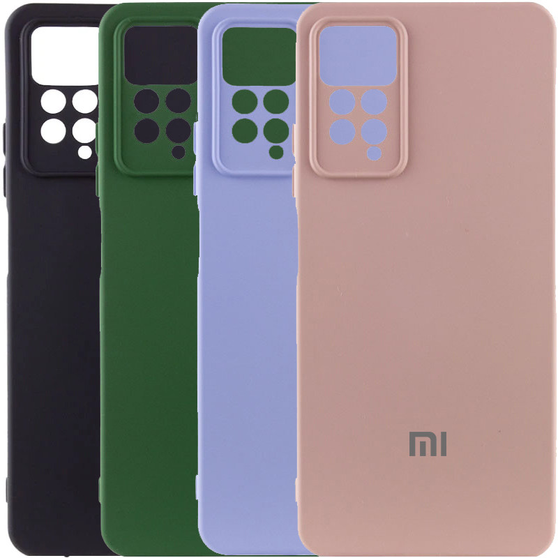 Чехол Silicone Cover Lakshmi Full Camera (AAA) with Logo для Xiaomi Redmi Note 11 Pro 4G / 12 Pro 4G