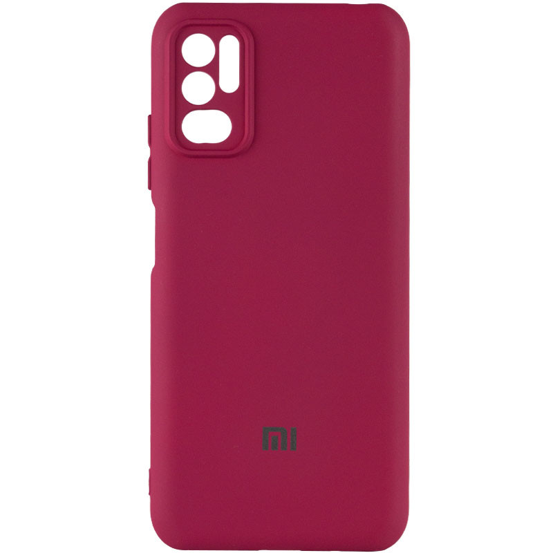 Чохол Silicone Cover My Color Full Camera (A) на Xiaomi Redmi Note 10 5G / Poco M3 Pro (Бордовий / Marsala)