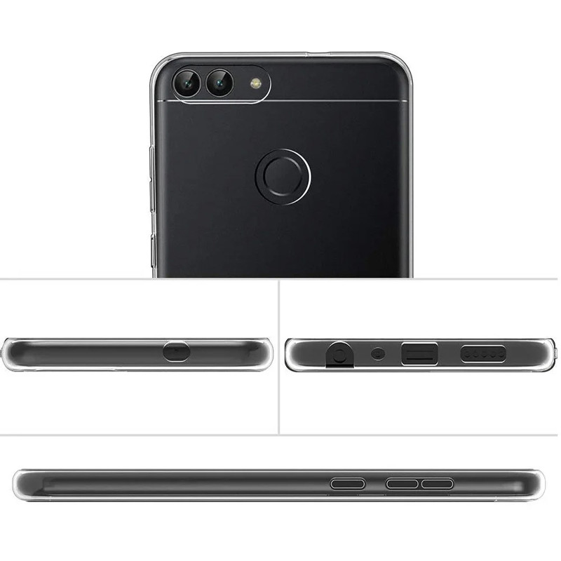 TPU чехол Epic Transparent 1,0mm для Huawei P smart / Enjoy 7S (Бесцветный (прозрачный)) в магазине vchehle.ua