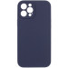 Чехол Silicone Case Full Camera Protective (AA) NO LOGO для Apple iPhone 12 Pro (6.1") (Темно-синий / Midnight blue)