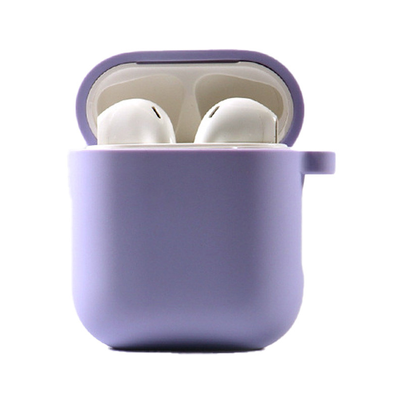 

Силіконовий футляр з мікрофіброю для навушників Airpods 1/2 (Ліловий / Lilac Pride) 1064816