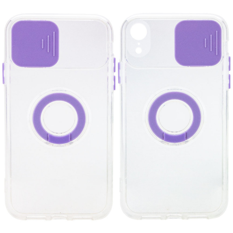

Чохол Camshield ColorRing TPU зі шторкою для камери на Apple iPhone XR (6.1") (Бузковий) 1162210