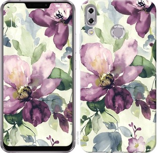 

Чохол Квіти аквареллю на Asus Zenfone Max Pro M2 ZB631KL 701729