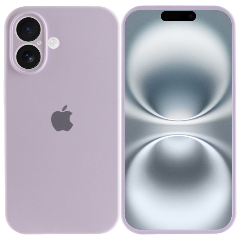 Фото Чехол Silicone Case Full Camera Protective (AA) для Apple iPhone 16 (6.1") (Сиреневый / Lilac) на vchehle.ua