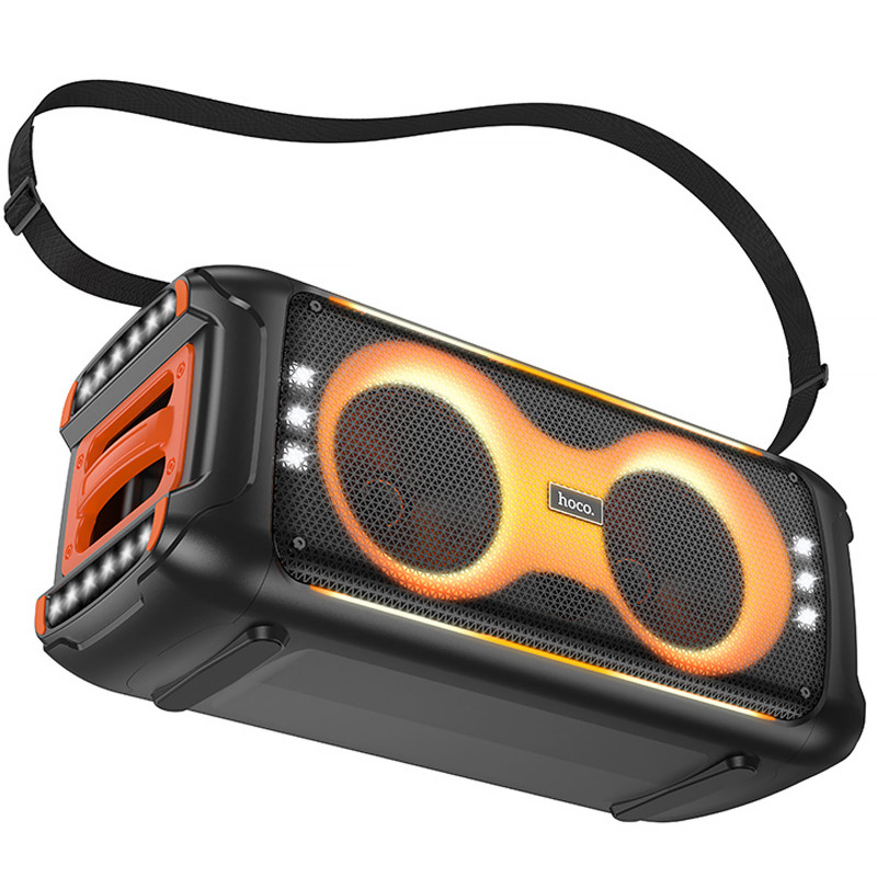 Фото Bluetooth колонка Hoco HA9 Kayman + два микрофона (Black) в магазине vchehle.ua