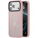 TPU+PC чехол Metal Buttons with  Magnetic Safe Colorful для Apple iPhone 17 Pro Max (6.9") (Розовый / Pink)