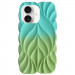 TPU чехол Leaf для Apple iPhone 16 (6.1") (Marine Green / Mint)