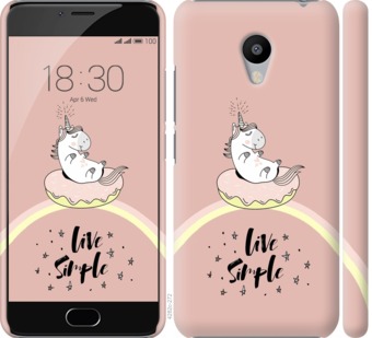 

Чехол Единорожка в пончике для Meizu M3 mini 719431