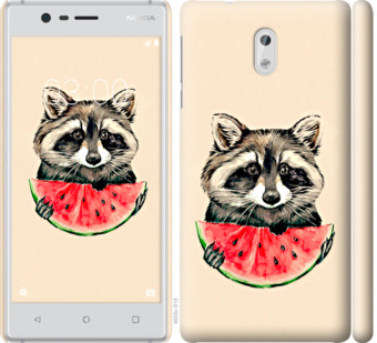 

Чохол Єнотик з кавуном на Nokia 3 800104