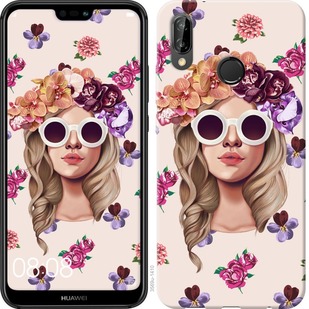 

Чохол Дівчина з квітами v2 на Huawei P20 Lite 690584