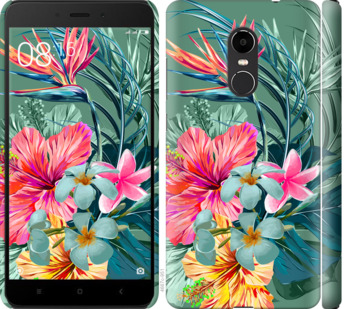 

Чехол Тропические цветы v1 для Xiaomi Redmi Note 4X 845137