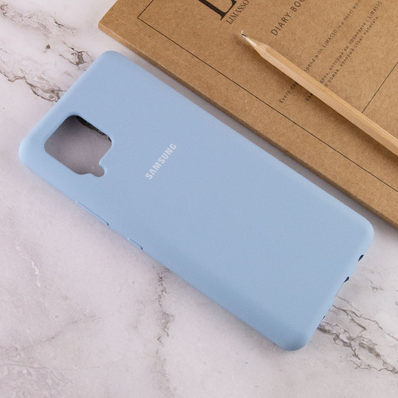 Чохол Silicone Cover Full Protective (AA) на Samsung Galaxy A42 5G (Блакитний / Lilac Blue) в магазині vchehle.ua