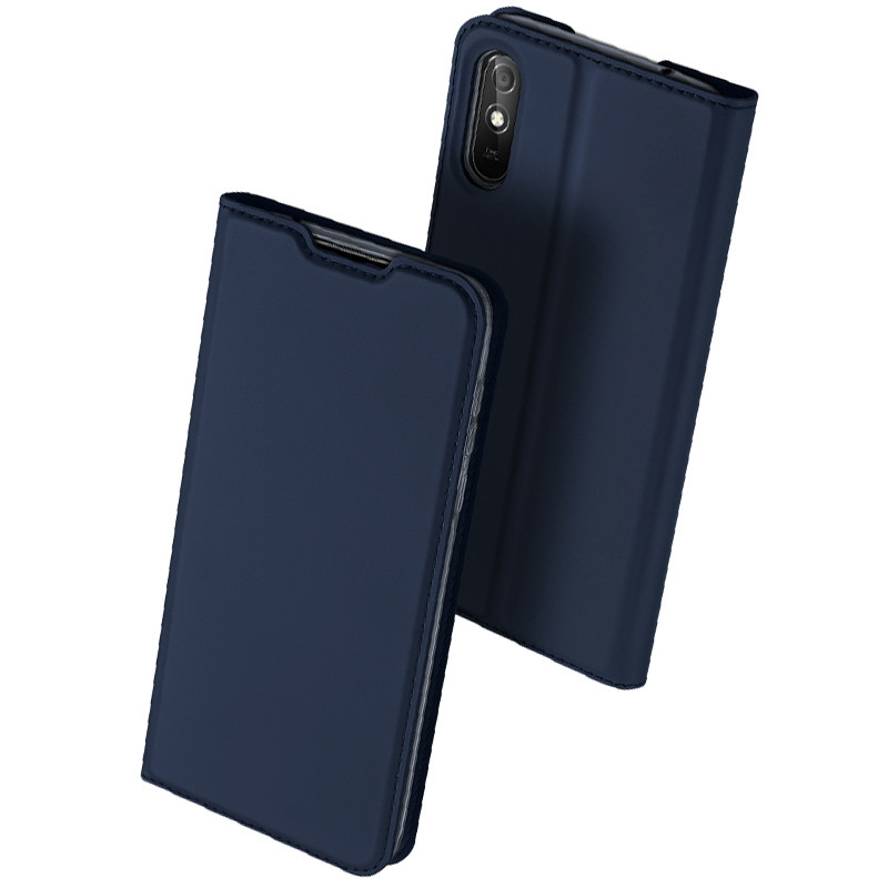 Чехол-книжка Dux Ducis с карманом для визиток для Xiaomi Redmi 9A (Синий)