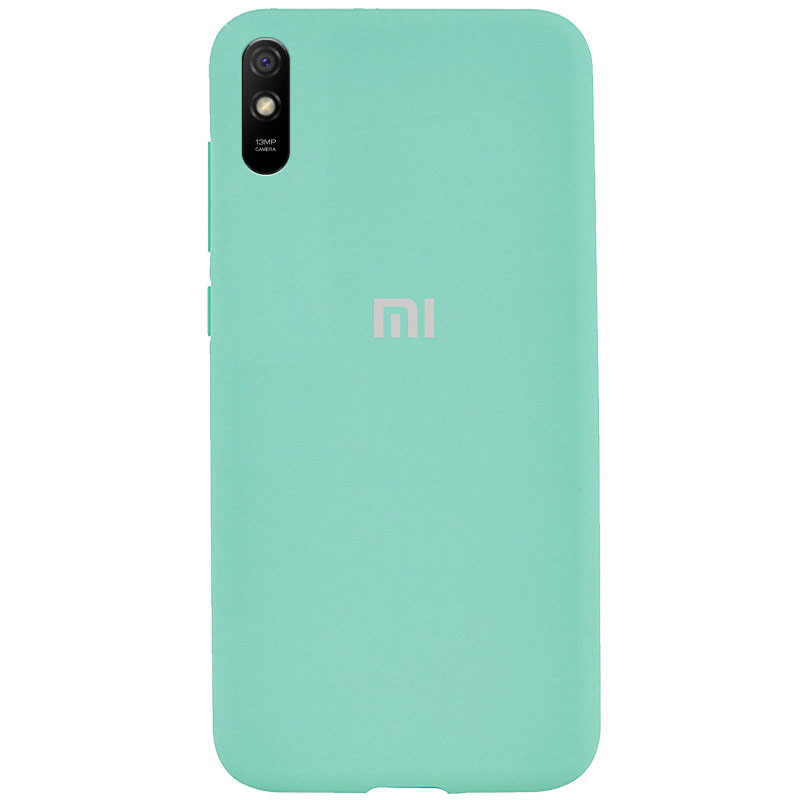 Чохол Silicone Cover Full Protective (AA) на Xiaomi Redmi 9A (Бірюзовий / Ocean blue)