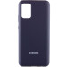 Чохол Silicone Cover Full Protective (AA) на Samsung Galaxy A02s (Темно синій / Midnight blue)