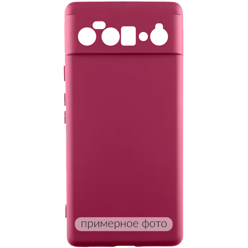 Чохол TPU GETMAN Liquid Silk Full Camera на Google Pixel 10 (Бордовий / Marsala)