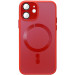 Чохол TPU+Glass Sapphire Midnight with Magnetic Safe на Apple iPhone 12 (6.1") (Червоний / Red)