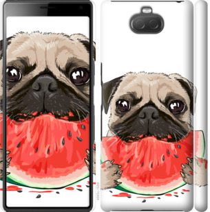 

Чохол Мопс і кавун на Sony Xperia 10 I4113 843652