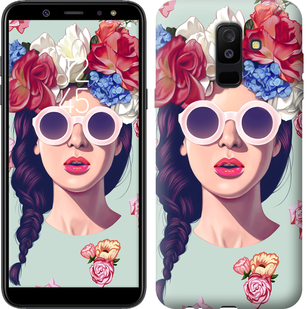 

Чехол Девушка с цветами для Samsung Galaxy J8 2018 679193