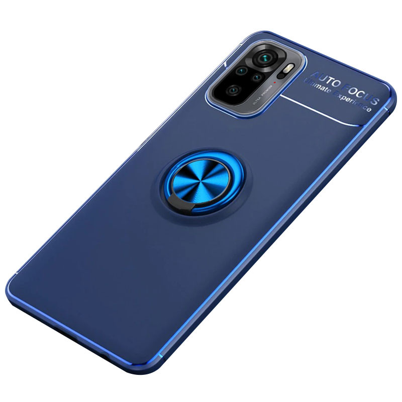 

TPU чохол Deen ColorRing під магнітний тримач (opp) для Xiaomi Redmi Note 10 (Синій / Синій) 1152596