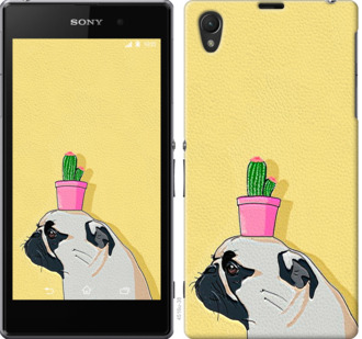

Чохол Мопс з кактусом на Sony Xperia Z1 C6902 795594