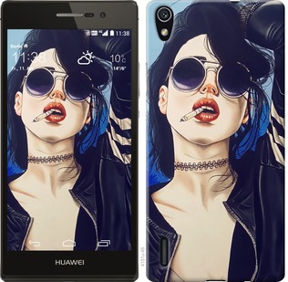 

Чехол Девушка на стиле для Huawei Ascend P7 643913