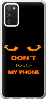 Чехол Don't touch the phone для Samsung Galaxy A02s A025F