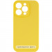 Чехол Silicone Case Full Camera Protective (AA) NO LOGO для Apple iPhone 16 (6.1") (Желтый / Yellow)