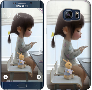 

Чехол Милая девочка с зайчиком для Samsung Galaxy S6 Edge Plus G928 636387