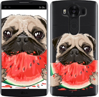 

Чохол Мопс і кавун на LG V10 H962 843613