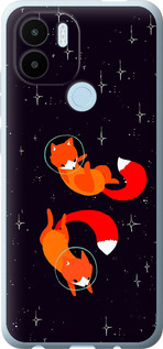 Чехол Лисички в космосе для Xiaomi Redmi A1 Plus
