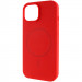 Чохол Silicone Case Full Protective (AA) NO LOGO with Magnetic Safe на Apple iPhone 15 (6.1") (Червоний / Red)