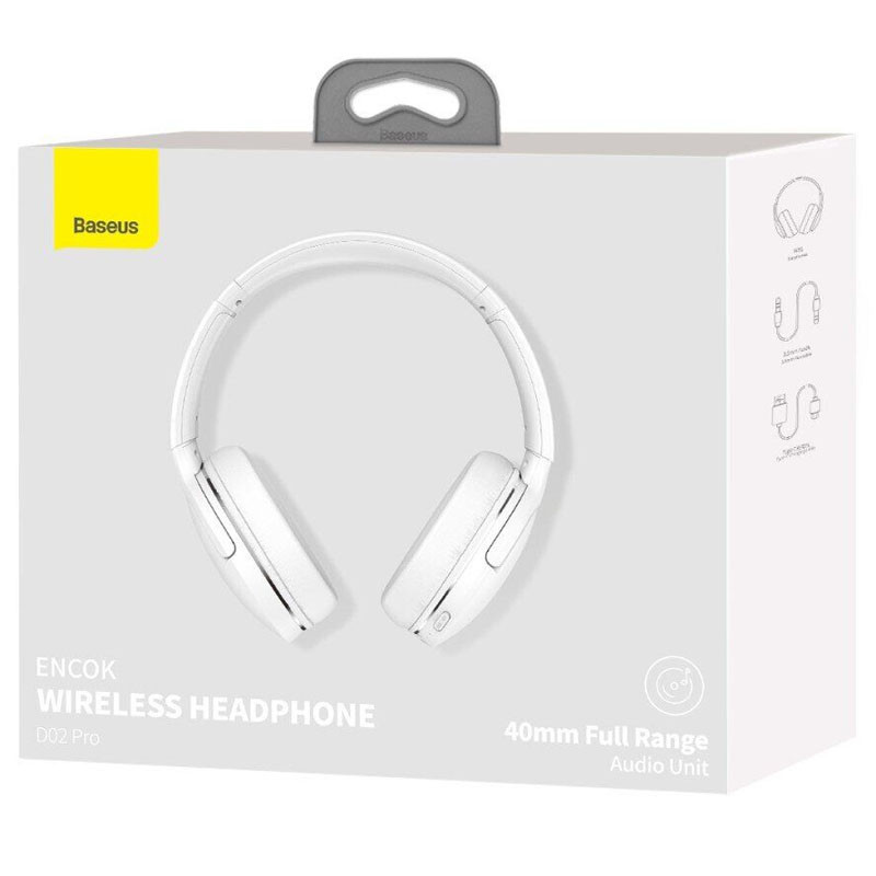 Заказать Накладные беспроводные наушники Baseus Encok Wireless headphone D02 Pro (NGTD01030) (White) на vchehle.ua