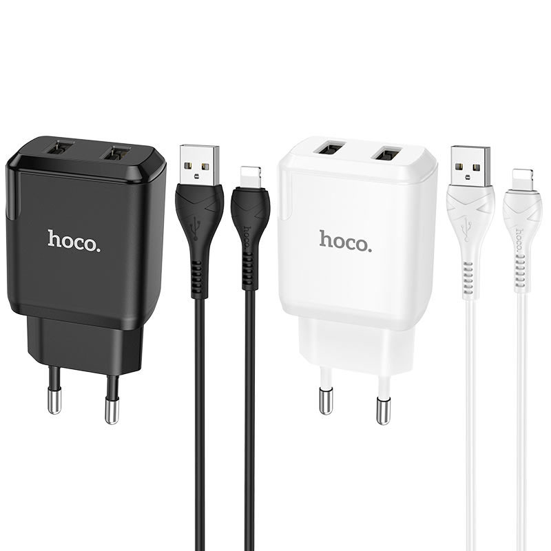 МЗП HOCO N7 (2USB/2,1A) + USB - Lightning