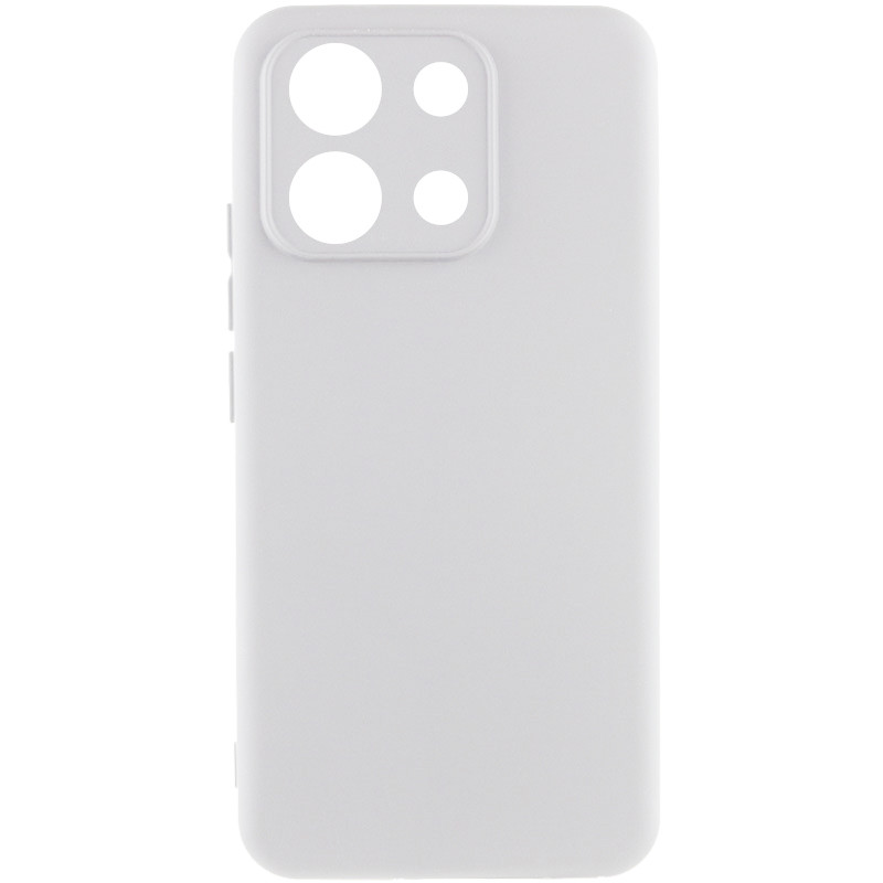 Чехол TPU GETMAN Liquid Silk Full Camera для Xiaomi Redmi Note 13 Pro 4G / Poco M6 Pro 4G / Note 14S (Белый / White)