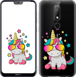 

Чехол Единорог в очках для Nokia 6.1 Plus 911992