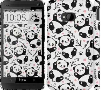 Чехол Панды для HTC One M7