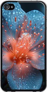 Чехол Роса на цветке для iPhone 4