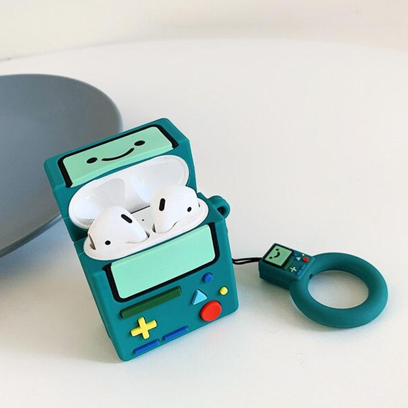 Фото Силиконовый футляр Cartoons&Heroes для наушников AirPods 1/2 + кольцо (Тетрис) в магазине vchehle.ua