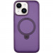 TPU+PC чехол Metal Buttons with Magnetic Safe Colorful HQ Ring для Apple iPhone 14 / 13 (6.1") (Purple)