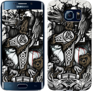 Чехол Тату Викинг для Samsung Galaxy S6 Edge G925F