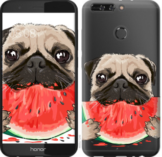 

Чохол Мопс і кавун для Huawei Honor 8 Pro 843854