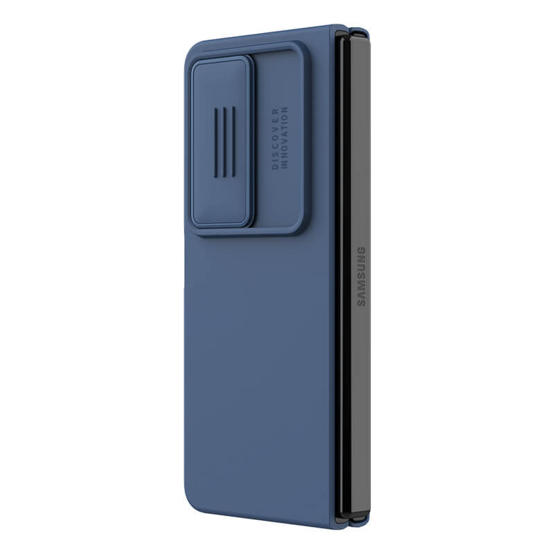 Силиконовая накладка Nillkin Camshield Silky для Samsung Galaxy Z Fold4 (Midnight Blue) в магазине vchehle.ua